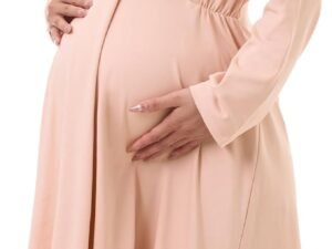 Women's nursing maternity pajamas, suitable for breastfeeding, childbirth and delivery, long-sleeved postpartum pajamas