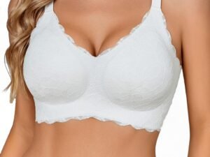Women's Seamless Wire-Free Bra (Full Cup Lace Everyday T-Shirt Bra)