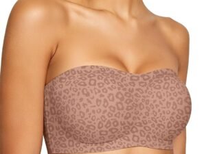 Strapless Jelly Gathering Seamless Wire-Free Bandeau Bra