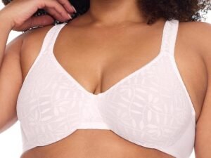 Women's Sheer Leaf Pattern Bra for Smaller Bust