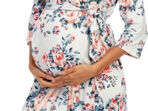 Maternity Hospital Robe, Maternity Room Nursing Robe, Maternity Pajamas
